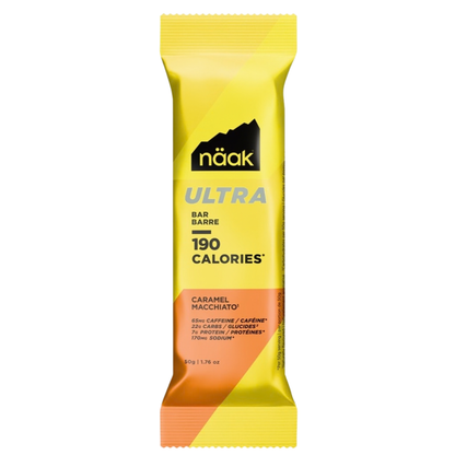 Näak ULTRA Energy Bar Caramel Macchiato koffeines energiaszelet, 50 g