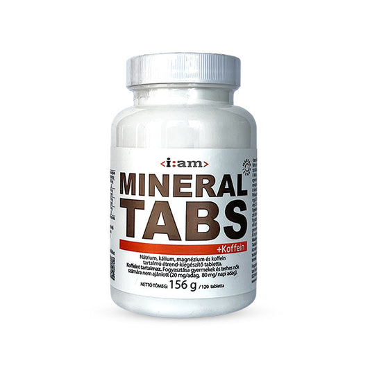 I:AM Mineral Tabs Sótabletta Koffeinnel 120 db-os kiszerelés
