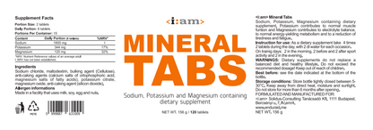 I:AM Mineral Tabs Sótabletta 120 db-os kiszerelés